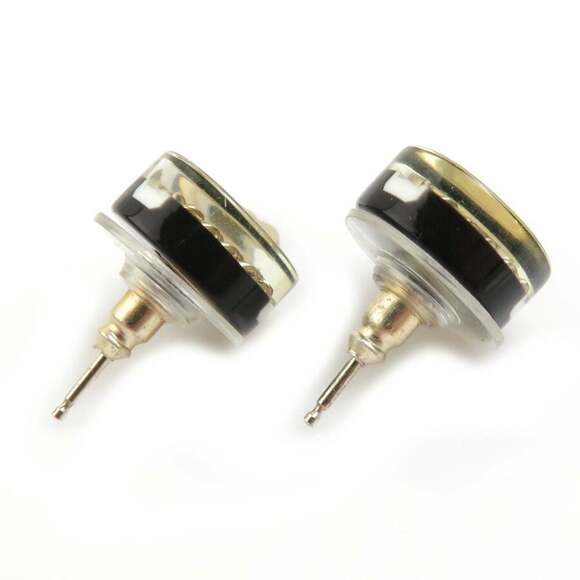 CHANEL Authentic Black Earrings